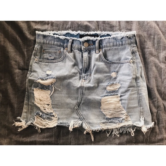 Express Dresses & Skirts - Distressed mini skirt by Express